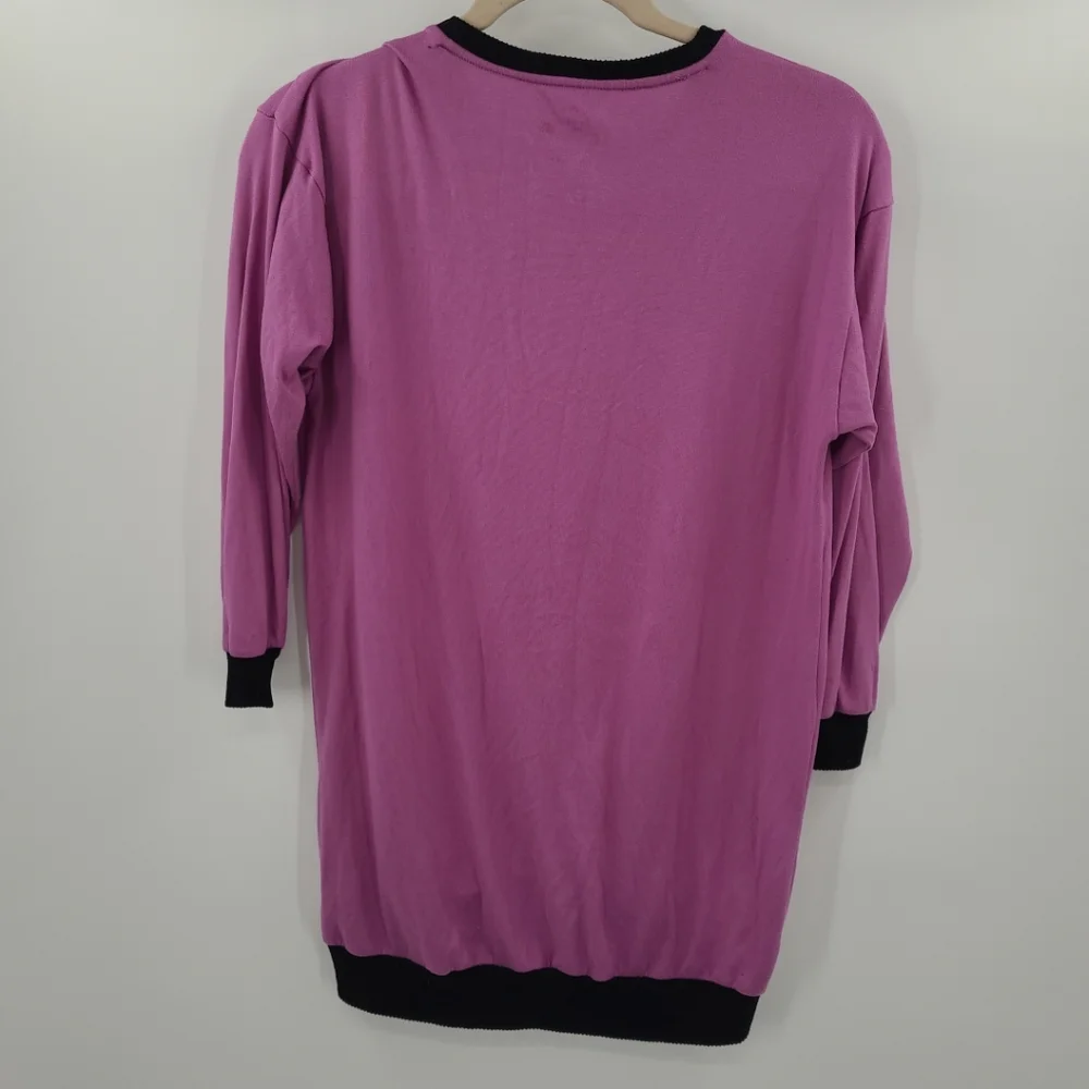 Disney Tim Burtons SCREAM QUEEN Night‎ Shirt Sleep Lounge Shirt Size M - Picture 4 of 9